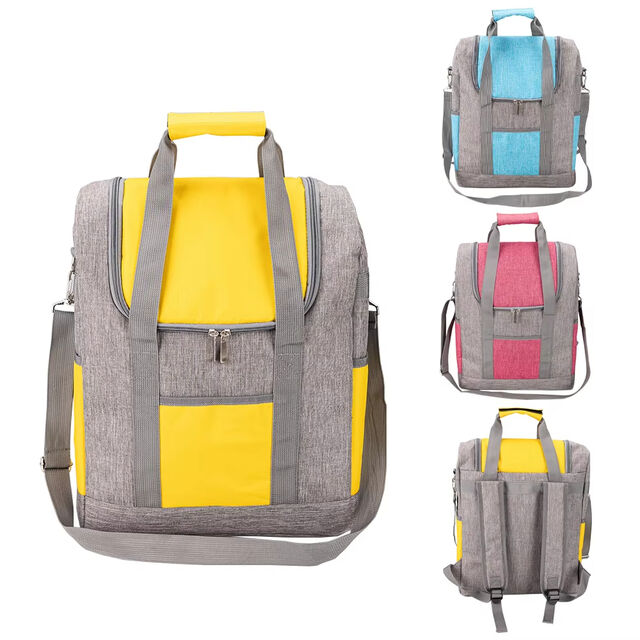 Bolsas térmicas de gran capacidad de estilo clásico personalizadas, ideales para llevar durante el camping. Bolsa de almuerzo aislante. for sale at factory direct price