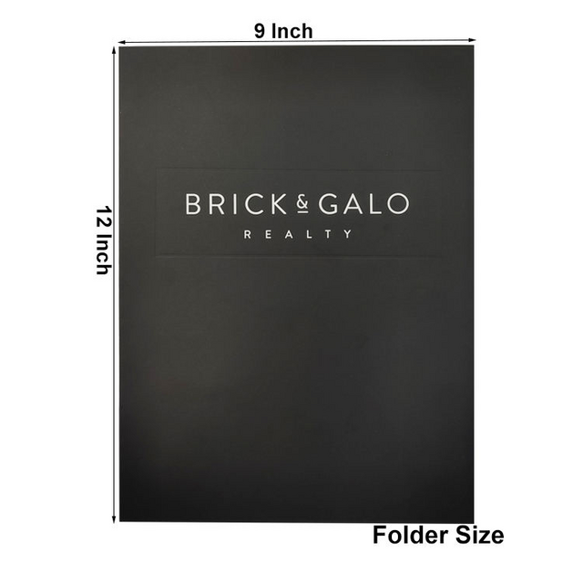 Free Design Matte Kraft Paper Folder Custom Company Advertise Brand ...