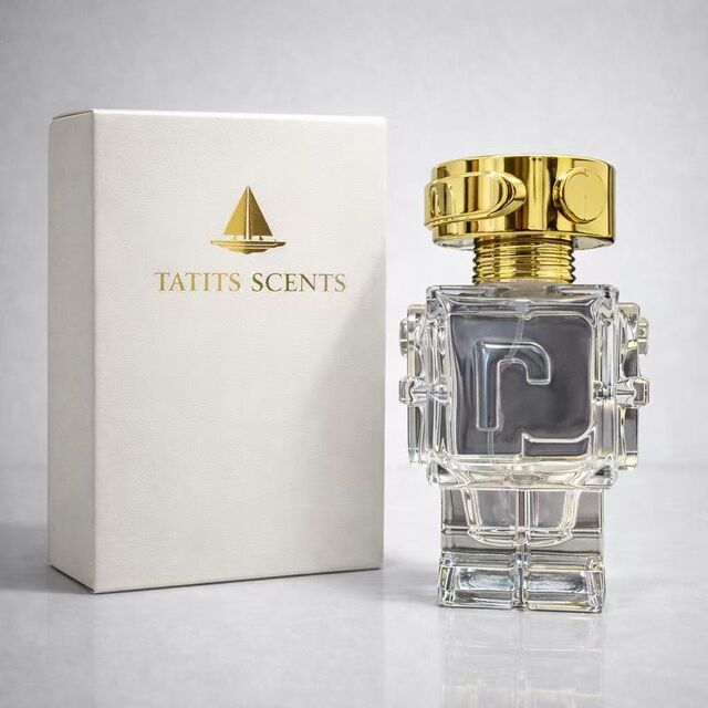 Frasco de Perfume Robótico de Lujo con Tapa Metálica, Vidrio Extra Flint, Estructura de Doble Pulverización para Envases de Fragancias de Alta Gama for sale at factory direct price