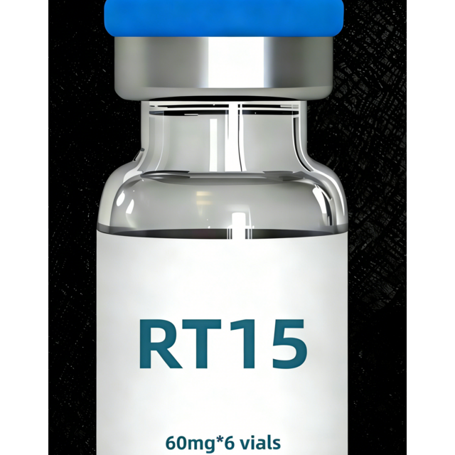 Hot sell 15mg*10 vials 99% high purity white powder RT15 peptide with door  to