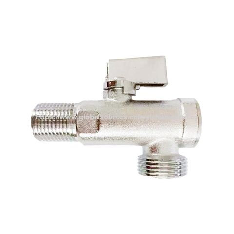 Válvula de Esfera de Latão de 1/2 Polegada para Água de Vaso Sanitário de Alta Pressão com Design de 90 Graus, Padrão Europeu G3/4, Válvula Delta com Filtro for sale at factory direct price