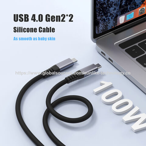 High speed cable, food-grade safety silicone material,USB 4 Gen 2 cable,PD 100W,20Gbps,for office,home