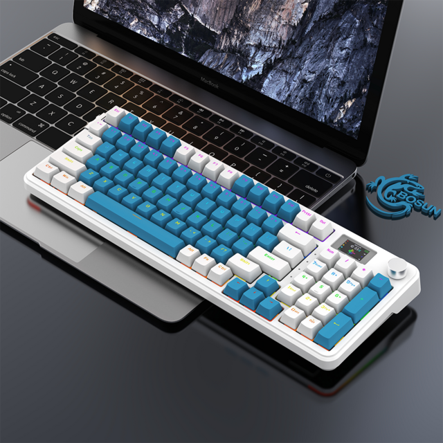 Clavier Mécanique Remplaçable à Chaud 2025 - 96 Touches, Écran LCD, Type-C, Batterie 3000mAh, Conception Ergonomique