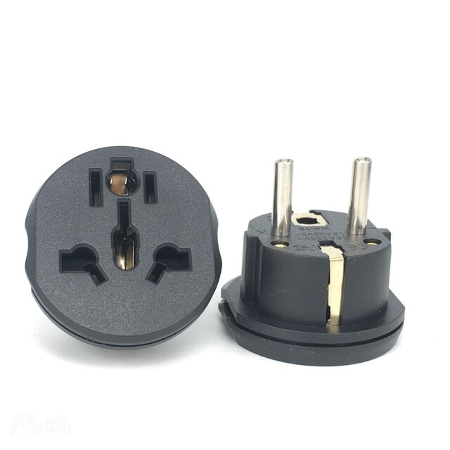 Adaptador de Enchufe Europeo ONEXEED de Oferta, Universal a Euro de 2 Clavijas Redondas, Adaptador de Conversión de 16A 250V de Reino Unido, Australia, Estados Unidos a Schuko