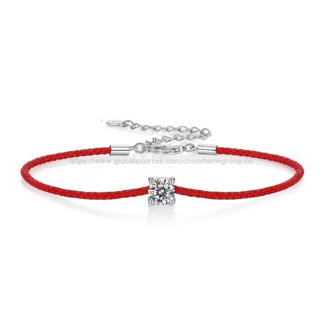 0,17 Karat Diamant-Kordelarmband, 18K Gold Diamant-Schnurarmband, Freundschaftsarmband, handgefertigter feiner Schmuck für Freunde for sale at factory direct price