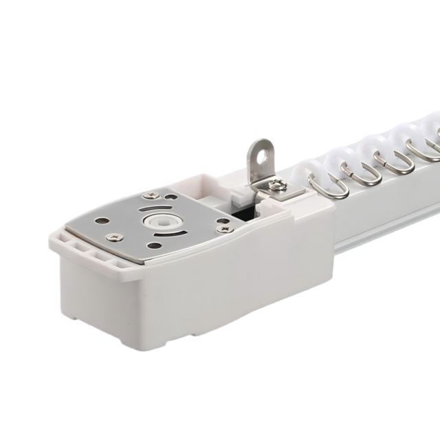 OEM Vorhangschienensystem, geräuschlose Gleitfunktion aus Aluminiumlegierung für Smart Motor Kompatibilität