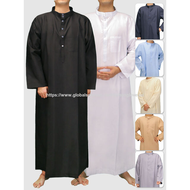 Gewand im Katar-Stil, Arabisch-orientalisches Dubai-Gewand, Arabisches Gewand, Muslimisches Gewand
