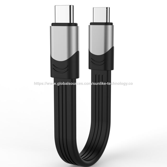 USB4.0 Gen3 cable, PD 100W, easy to carry, 40Gbps, for USB C devices fast charge, Short-length flat cable ODM OEM for sale at factory direct price