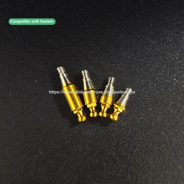 Pilar de Bola para Implante Dental Compatible con el Sistema OSSTEM para Retención Protésica Removible y Estabilidad a Largo Plazo