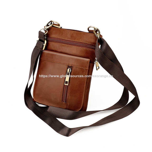 Wholesale Veg-tanned Crossbody Bags,Sling Bag shoulder bag Cabin bag top grain leather Messenger bag tote bag for daily use men for sale at factory direct price