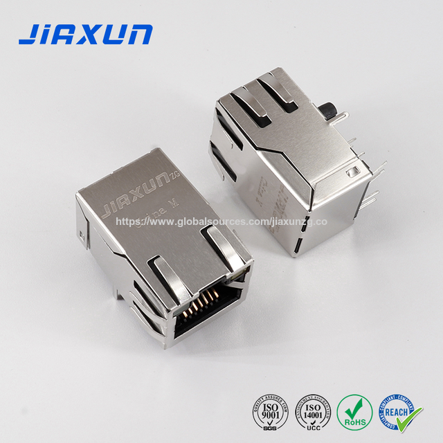 Jiaxun Ts-50005 Rj45 Smt Connector With 10/100base-tx Rj45 Integrated ...