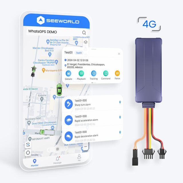 جهاز تتبع نظام تحديد المواقع العالمي (GPS) 4G متعدد الوظائف من SEEWORLD مع منبه استغاثة SOS لإدارة الحافلات وسيارات الأجرة والسيارات والشاحنات