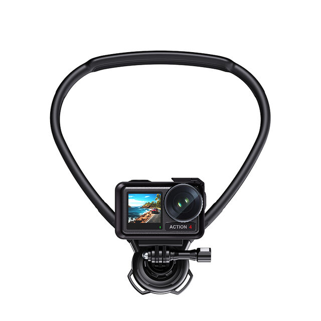 Soporte de Cuello Antivibración Profesional con Rótula de 360° y Diseño Ergonómico de Silicona con Rotación de 3 Ejes para Cámara Deportiva POV for sale at factory direct price