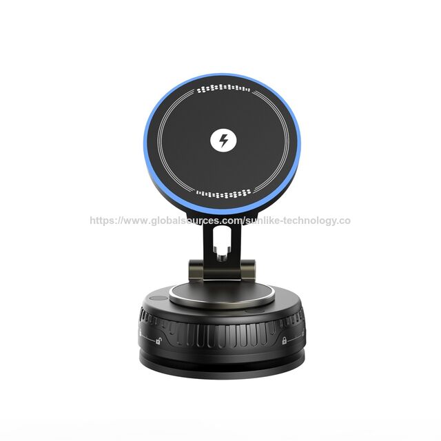 Fábrica OEM ODM, soporte de carga inalámbrica y magnética al vacío de 360 grados, 15W para teléfono, diseño plegable for sale at factory direct price