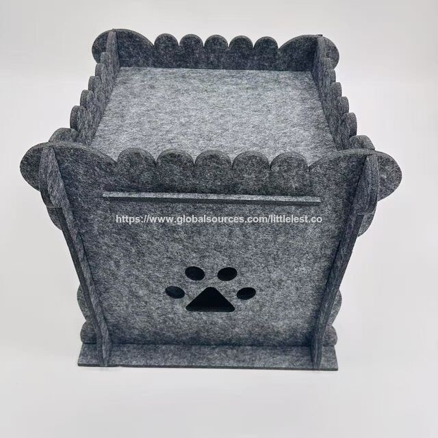 Proveedor de Productos para Mascotas Cama y Escondite Multifuncional de Fieltro para Gatos for sale at factory direct price