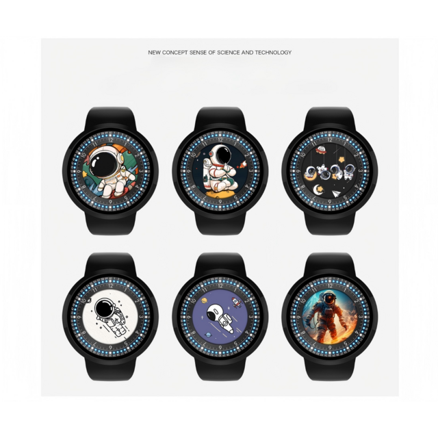 Reloj Electrónico LED de Astronauta para Estudiantes con Luces de Running, Reloj de Pulsera Deportivo y Casual de Moda for sale at factory direct price