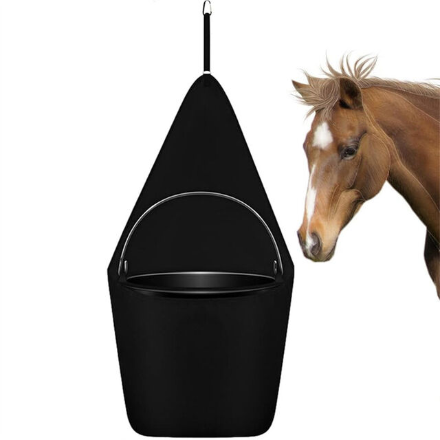 Bolsa de almacenamiento para cubo de remolque de tractor - Bolsa para alimento de caballos para uso agrícola - Adecuada para bolsa de cubo de 5 galones para colgar el acceso al cubo