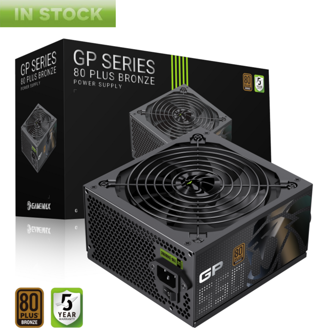 Fuente de Alimentación ATX de Alta Gama Gamemax 450W~850W 80 Plus Bronze DC a DC Ventilador de 14 cm para PC