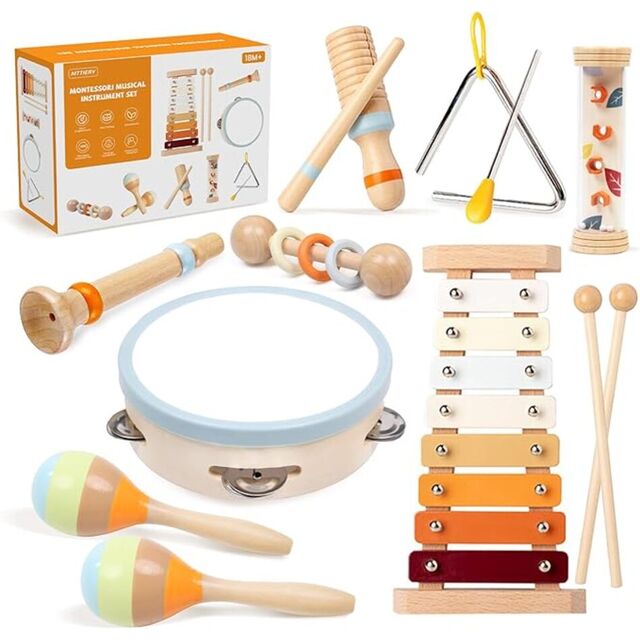 Instrumento de percussão de madeira mais vendido, xilofone moderno, brinquedo musical para crianças, educação vocal e científica