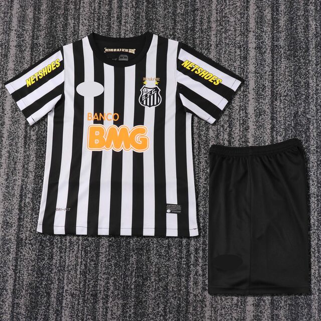 Retro Kinder Trainingsanzug 2012/13 Santos Auswärts, Kinder Sportshorts, Thai Version Kinder Sportbekleidung Set, Kinder Sportshorts Großhandel