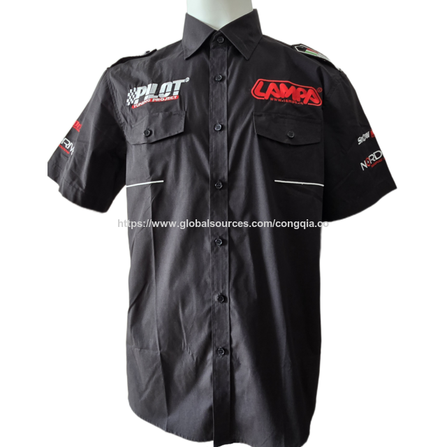 Fabricante OEM de camisas y tops publicitarios, camisetas de manga corta con bordado, uniformes profesionales, ropa de trabajo, camiseta de carreras for sale at factory direct price