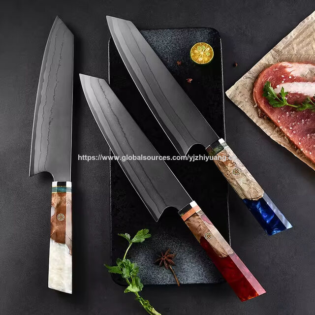 Faca de chef SANTOKU japonesa de aço composto de 8 polegadas de alta qualidade, faca de aço Damasco de 67 camadas com cabo de madeira composta