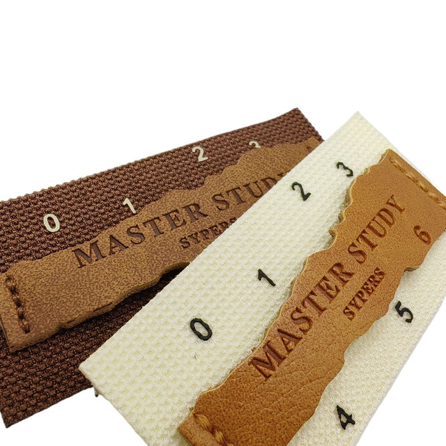 Pu Leather Material Composite Canvas Printing Logo Letter Patch ...