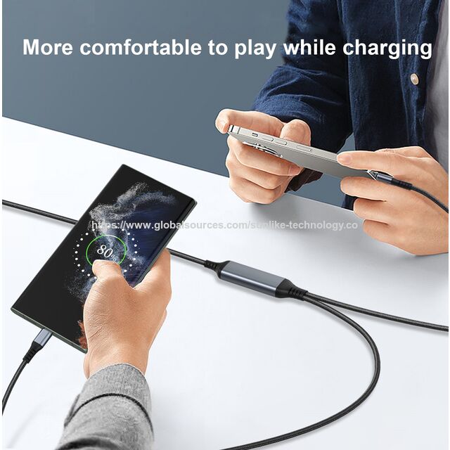 Supplier OEM ODM Type C to 2C Cable, supports charging 2 devices at the same time, intelligent distribution the charging power for sale at factory direct price