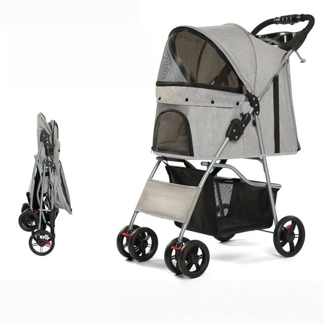 Carrinho Portátil Leve para Animais de Estimação para Cães e Gatos de Pequeno/Médio Porte - Carrinho de Viagem para Animais de Estimação ao Ar Livre for sale at factory direct price