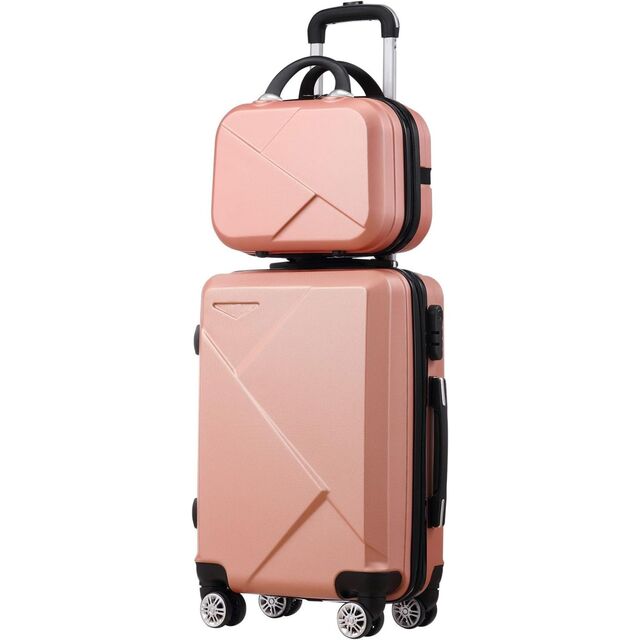 Conjunto de 2 Peças de Bagagem de Mão para Viagem Mala Rígida de 20 polegadas Malas de Viagem e Bolsa de Maquilhagem Leve for sale at factory direct price