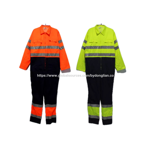 بدلة عمل للسلامة الصناعية عالية الوضوح للرجال والنساء | بدلة عمل واقية بلونين للعمال for sale at factory direct price