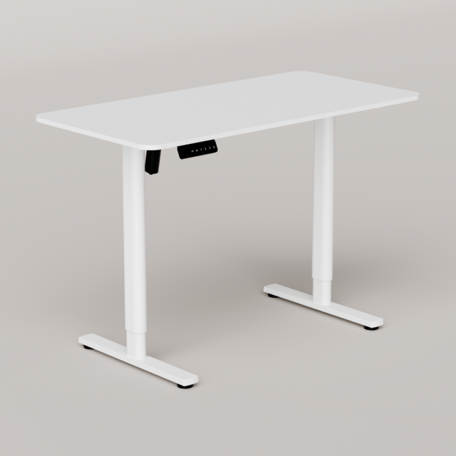 Mesa de pé ergonômica e durável com estrutura de ferro, tampo de madeira, motor único rosa e roxo, design moderno e modular para escritório e jogos for sale at factory direct price