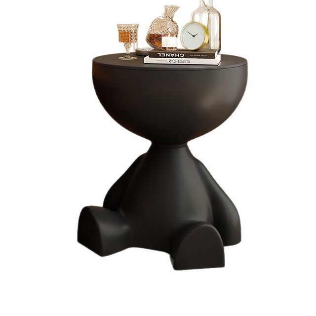 Mesa Auxiliar de Plástico Minimalista Moderna Multifuncional - Mesita de Noche para Dormitorio, Sala de Estar, Balcón
