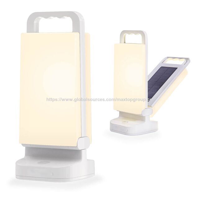 Lâmpada LED Multifuncional Portátil Solar com Preço de Fábrica para Camping ao Ar Livre - Candeeiro de Mesa Portátil com Proteção para os Olhos