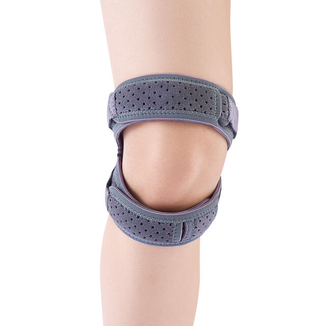 Genouillère à Sangle Rotulienne - Coussin de Pression en Silicone pour Course/Gym, Genouillère Respirante Réglable pour Ménisque et Protection Articulaire for sale at factory direct price