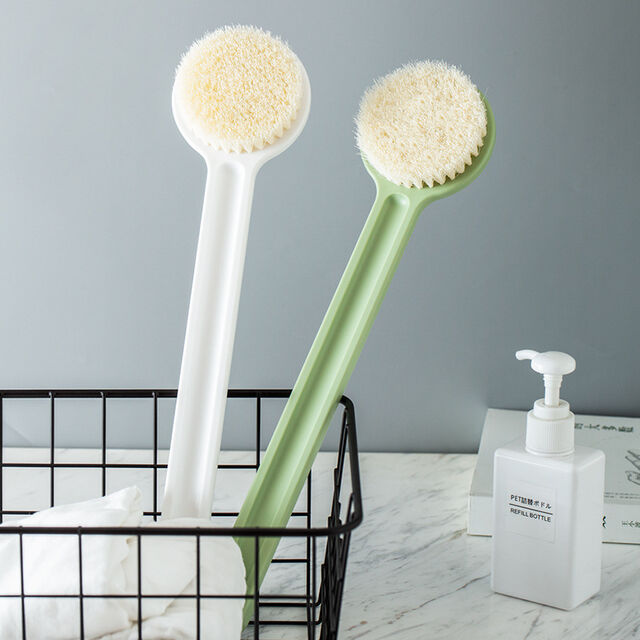 Cepillo de baño de mango largo - Exfoliante corporal para limpieza de espalda y cuerpo completo en la ducha