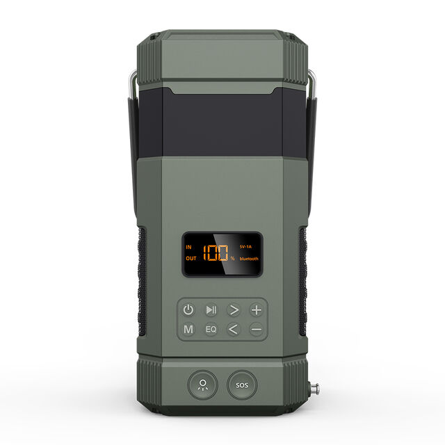 Digitales DAB+/FM-Radio für den Außenbereich, Lautsprecher, Notfallausrüstung, Stromversorgung mit Speicherfunktion, wasserdicht IPX7, 13-Zoll-14-W-Bluetooth-Lautsprecher