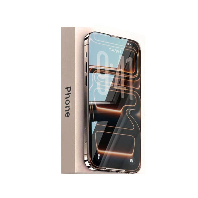 Protecteur d'écran en verre trempé haute viscosité, antichoc et résistant à l'huile pour iPhone 17