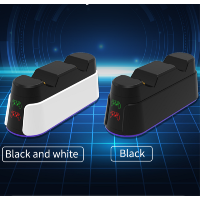 P5 Spielekonsole Gamecontroller Ladestationen RGB Gamepad Schnelle Dual-Ladestation for sale at factory direct price