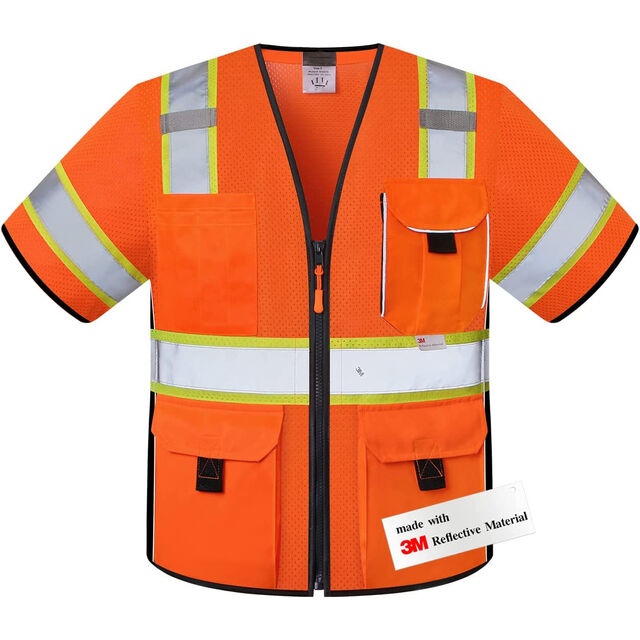 Vêtements de sécurité 3-M Gilets réfléchissants haute visibilité avec poches multiples pour activités de plein air, meilleures ventes for sale at factory direct price