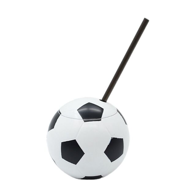 Copo de Plástico em Formato de Bola de Futebol de 450ml | Copo Esportivo Leve para Animação de Fãs em Eventos Mundiais de Futebol, Festas, Estádios e para Fãs