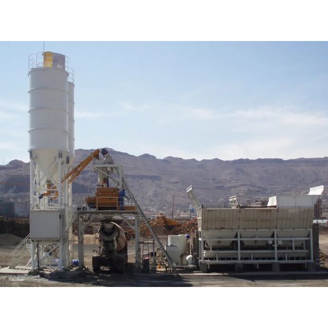HZS30G محطة خلط الخرسانة الصغيرة 30 متر مكعب/ساعة 18.5 كيلو واط، محطة خلط الخرسانة المتنقلة 21 طن for sale at factory direct price