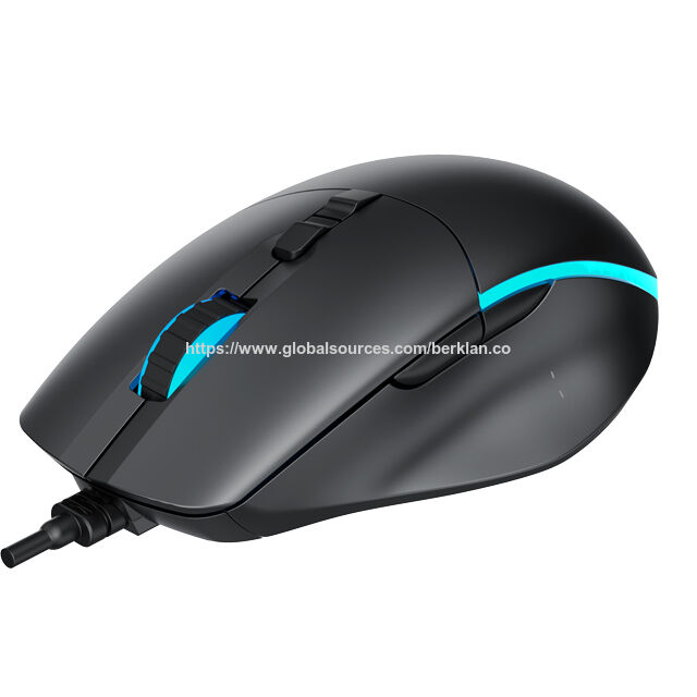 ماوس ألعاب USB سلكي OEM بإضاءة RGB، تتبع سلس، قبضة مريحة وكابل مضفر