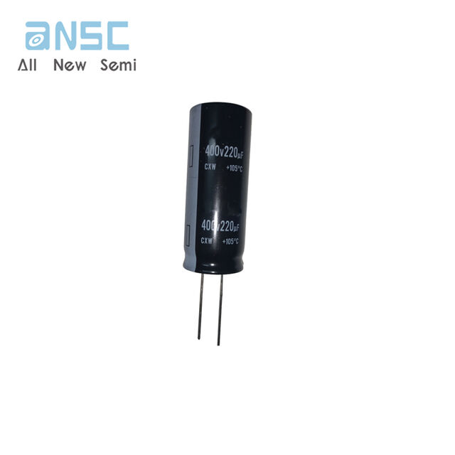 Proveedor integral de componentes electrónicos 400CXW220MEFR18X45 220UF Condensadores electrolíticos de aluminio radiales, cilíndricos 5000 horas a 105 °C