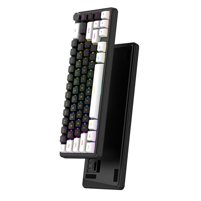 Clavier Mécanique Premium 66 Touches Gasket Mount, Nouvelle Arrivée Bosun, 5 Couches Entièrement Remplies de Silicone/Éponge/PET/Coton Poron