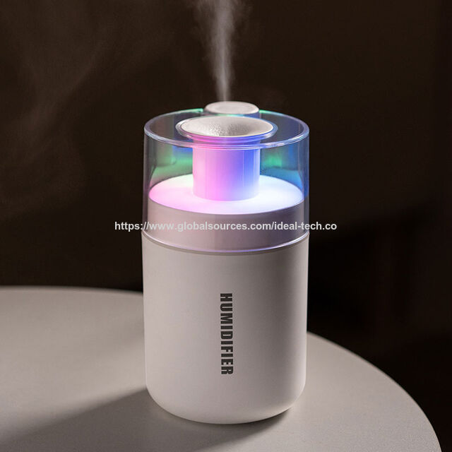 New Design 7 Color Night Lights 180ml Ultrasonic Air Humidifier Cool ...