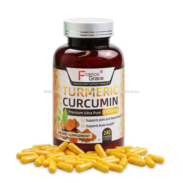 Melhor Suplemento Dietético de Cúrcuma Curcumina 240 Cápsulas Veggie Apoia a Saúde Cerebral para Adultos Cápsulas de Cúrcuma Curcumina for sale at factory direct price