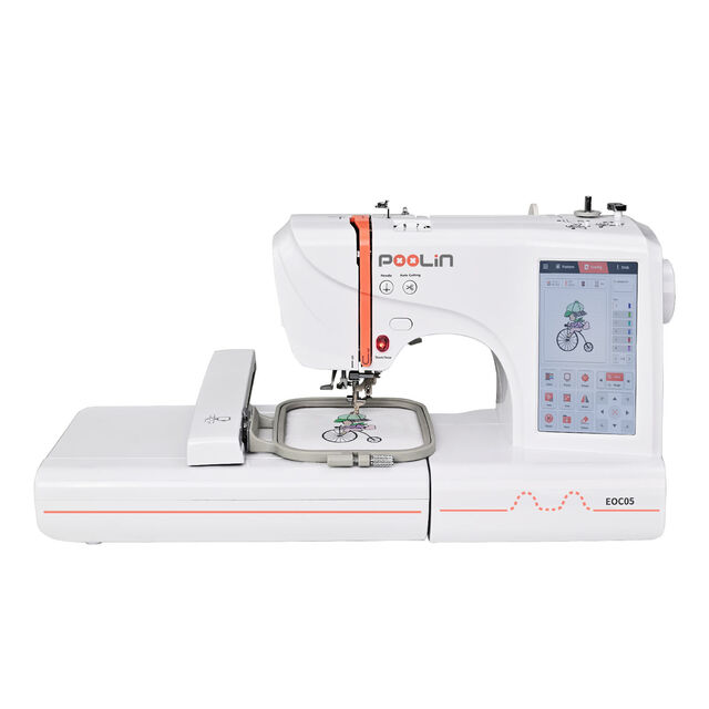 Household Computerized Embroidery And Sewing Machine 7 Inches Large Lcd ...