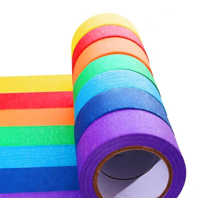 Fita de mascaramento colorida de alta visibilidade de 2.0 mil para pintura automotiva e codificação industrial