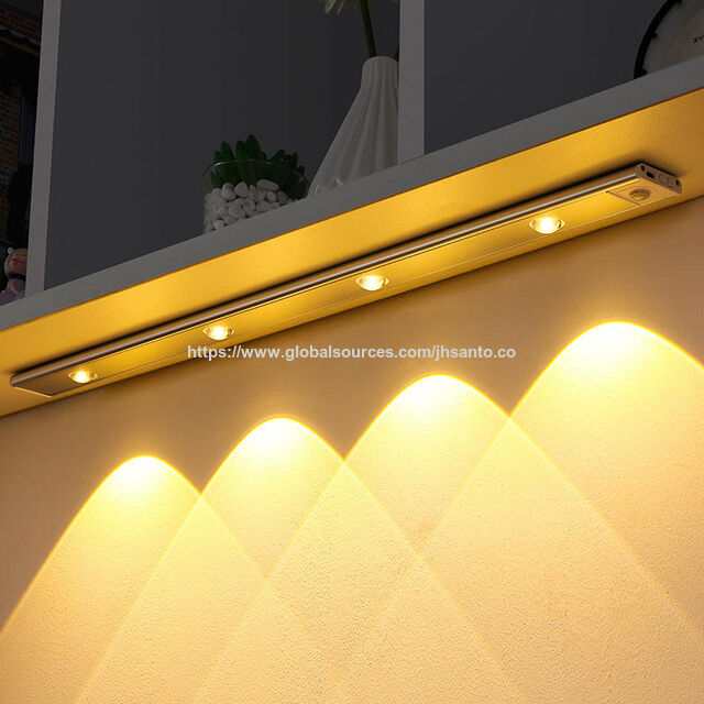 Lampe LED à Détection de Mouvement, Dimmable, Sans Fil, à Pile, pour Placards et Sous Meubles for sale at factory direct price